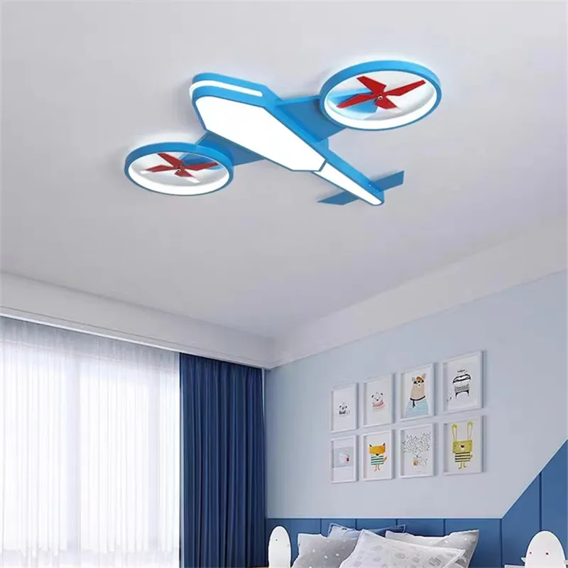 plafonnier avion nordique décoration intérieure lumière dimmable pour enfants - Image 3