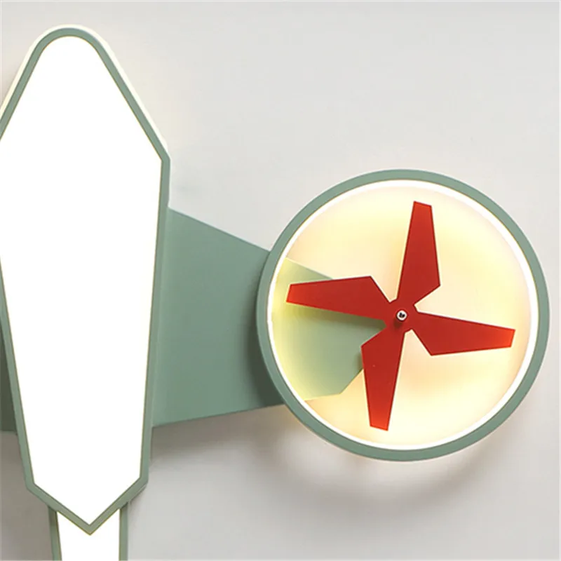 plafonnier avion nordique décoration intérieure lumière dimmable pour enfants - Image 4