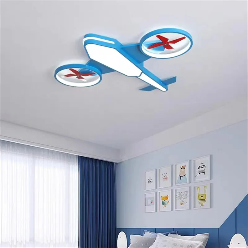 plafonnier avion nordique décoration intérieure lumière dimmable pour enfants - Image 5
