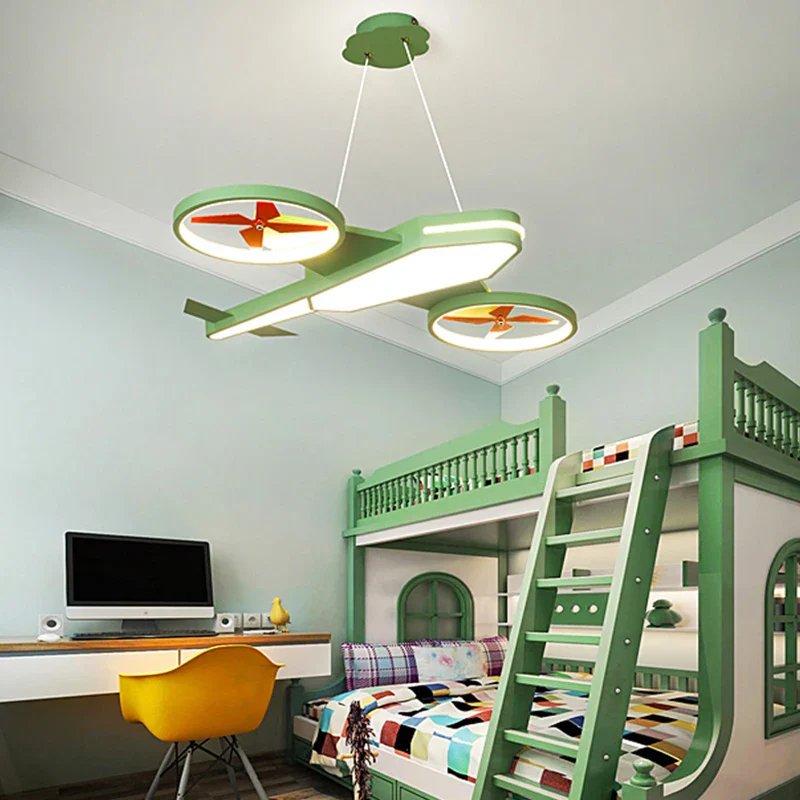 plafonnier avion nordique décoration intérieure lumière dimmable pour enfants - Image 7