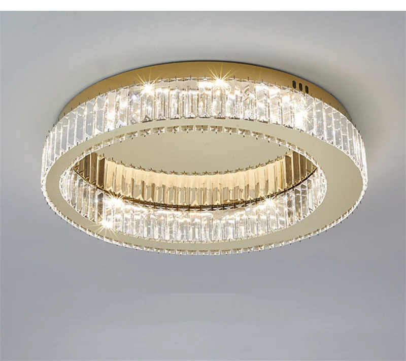 plafonnier circulaire en cristal moderne pour décoration intérieure - Image 4