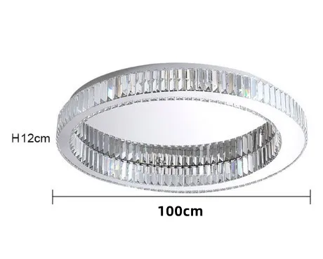 plafonnier circulaire en cristal moderne pour décoration intérieure - Image 7