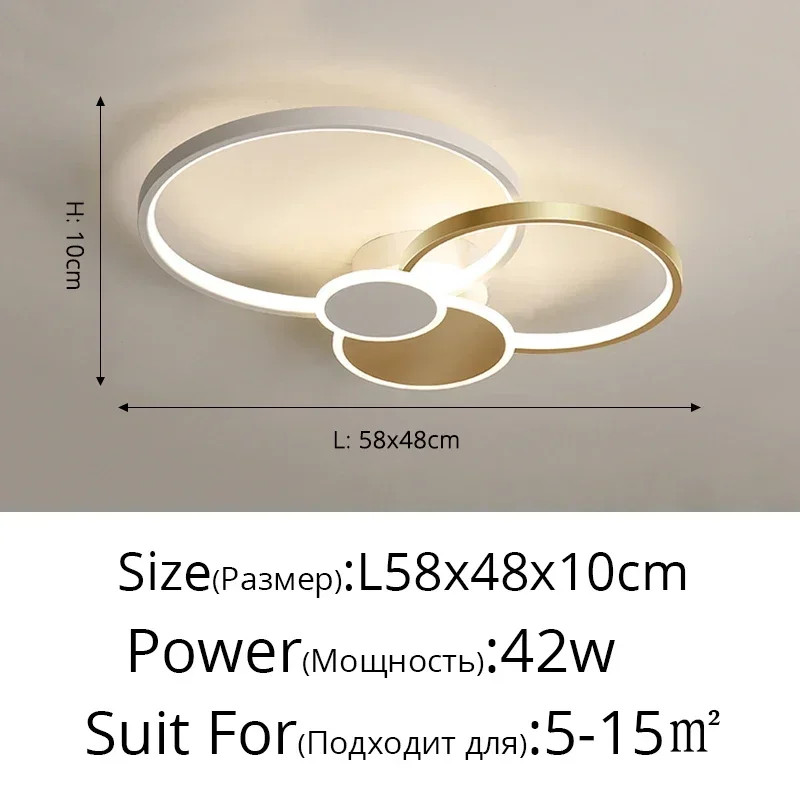 plafonnier design moderne circulaire en led pour intérieur élégant - Image 11