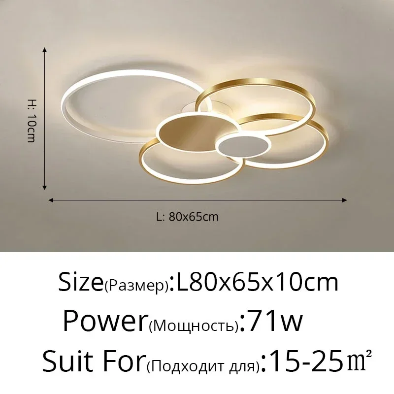 plafonnier design moderne circulaire en led pour intérieur élégant - Image 12