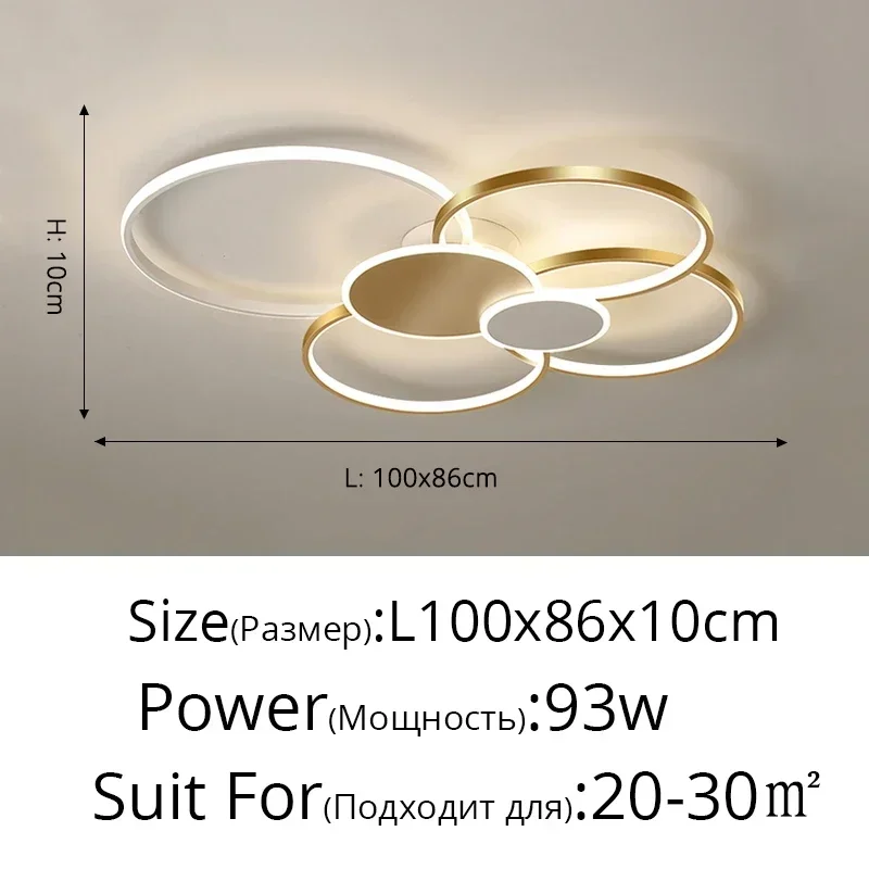 plafonnier design moderne circulaire en led pour intérieur élégant - Image 13