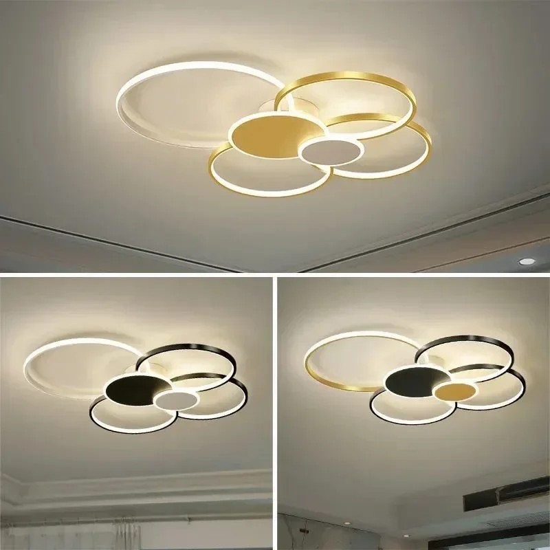 plafonnier design moderne circulaire en led pour intérieur élégant - Image 5