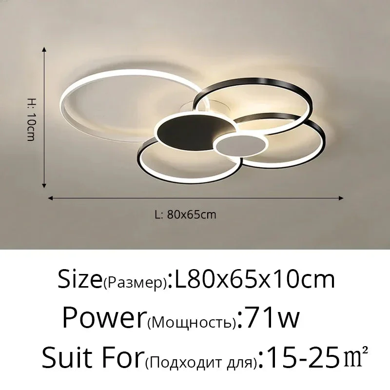 plafonnier design moderne circulaire en led pour intérieur élégant - Image 9