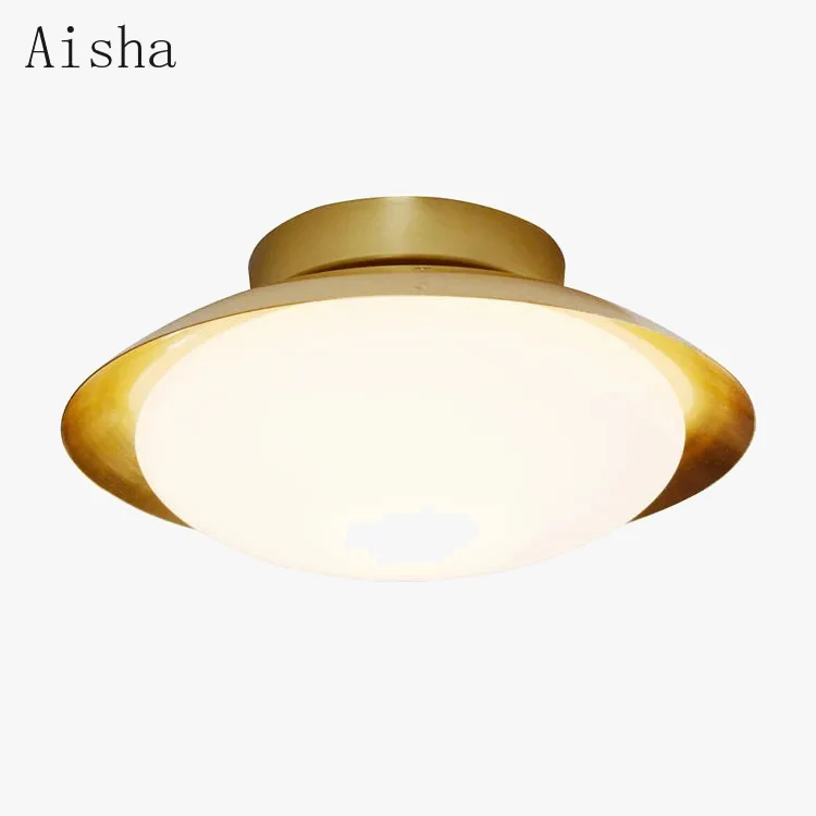 plafonnier doré moderne pour décoration et éclairage intérieur - Image 5