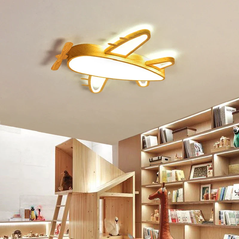 plafonnier en bois massif moderne pour chambre d'enfant romantique - Image 4