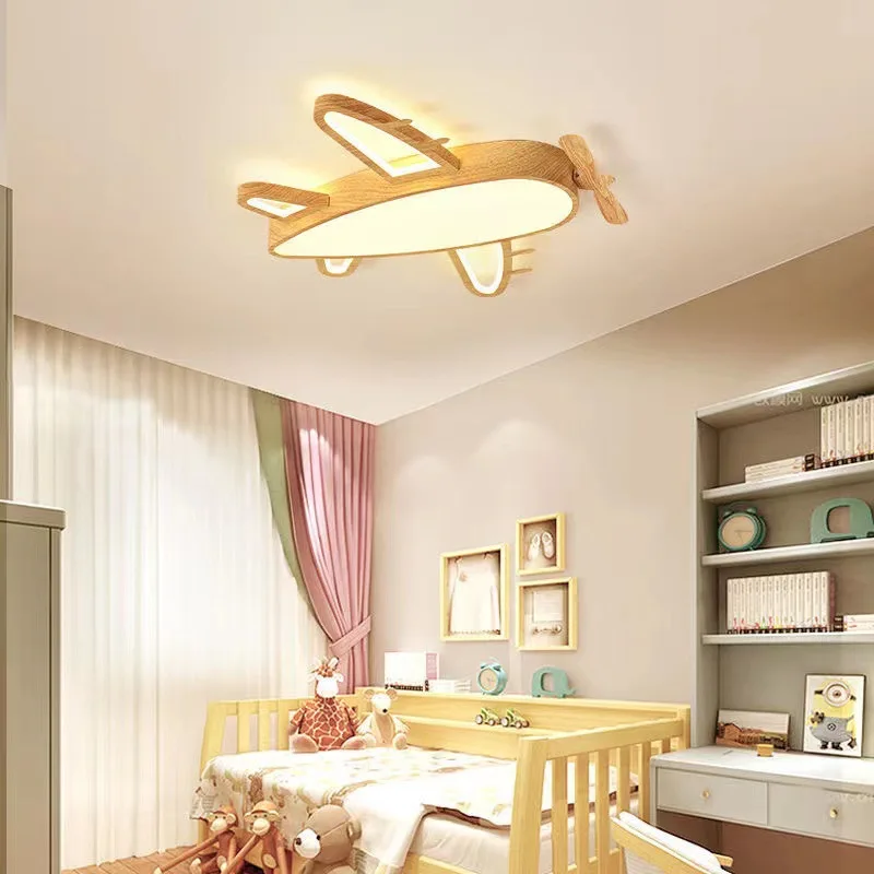plafonnier en bois massif moderne pour chambre d'enfant romantique - Image 5