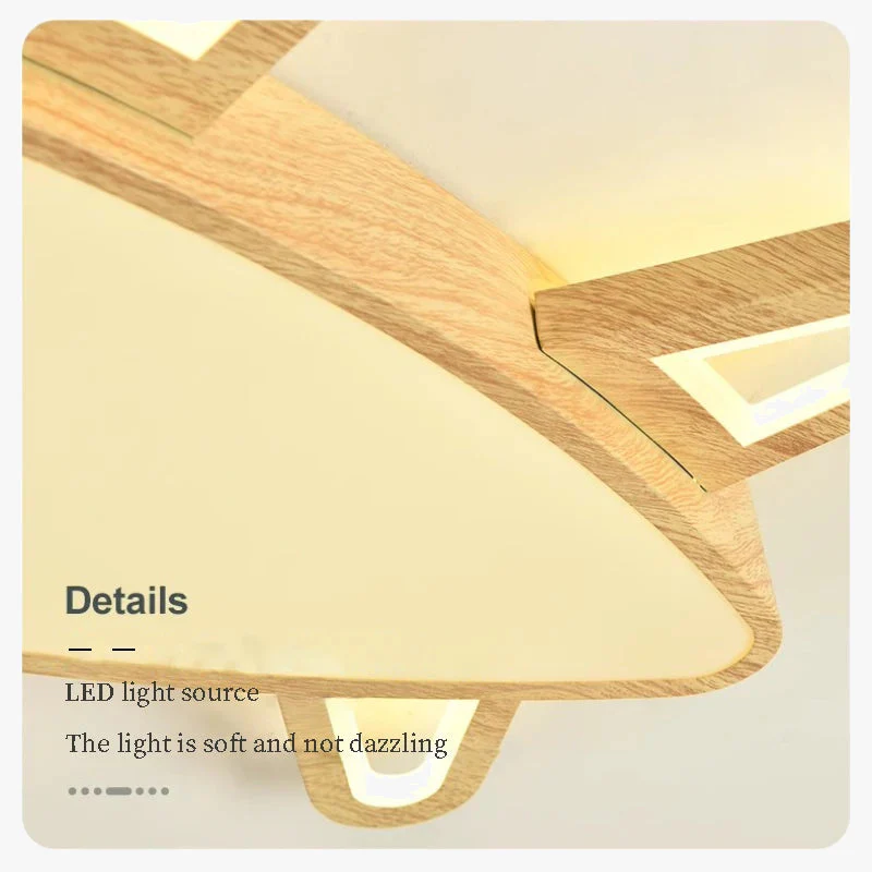 plafonnier en bois massif moderne pour chambre d'enfant romantique - Image 6