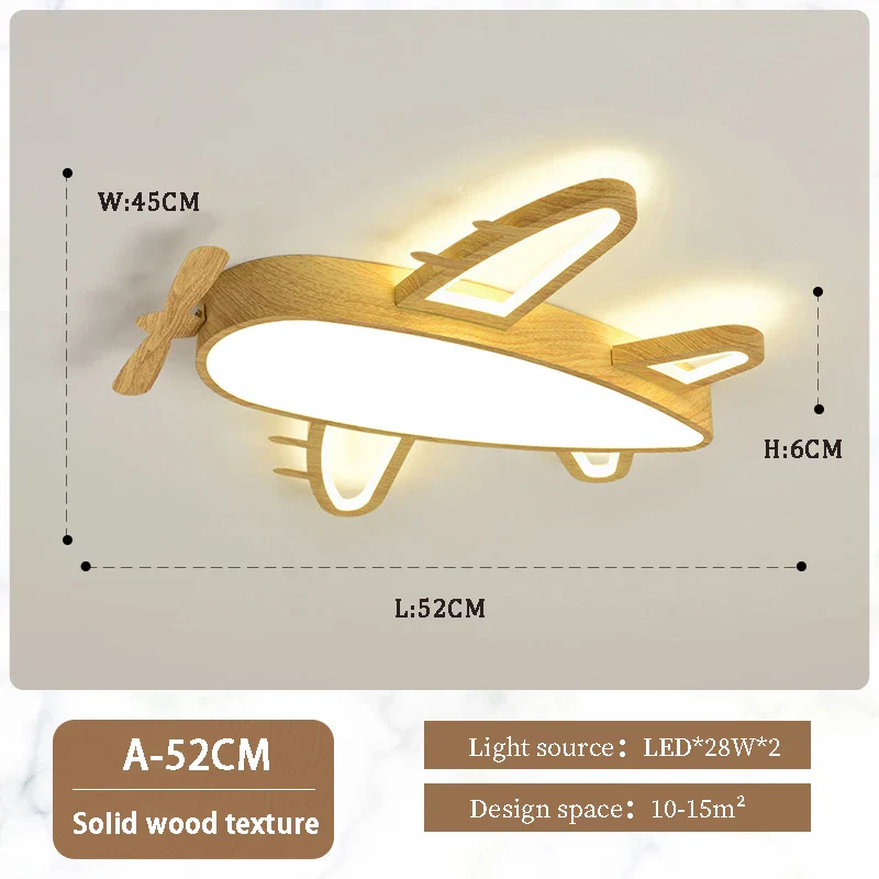 plafonnier en bois massif moderne pour chambre d'enfant romantique - Image 9