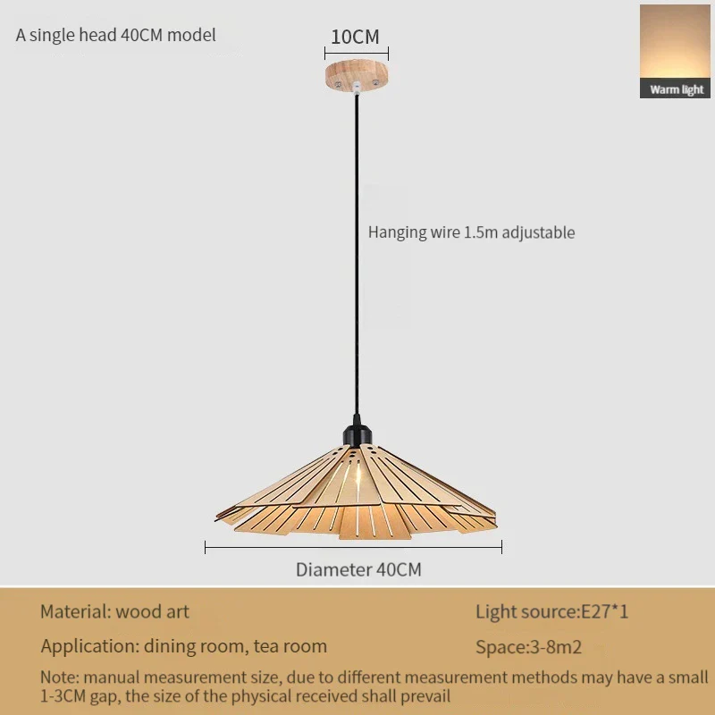 plafonnier en bois rétractable pour décoration intérieure lumineuse - Image 12