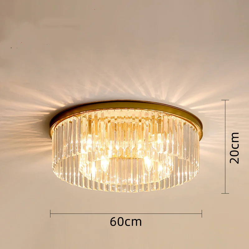 plafonnier en cristal de luxe métal minimaliste pour intérieur - Image 10