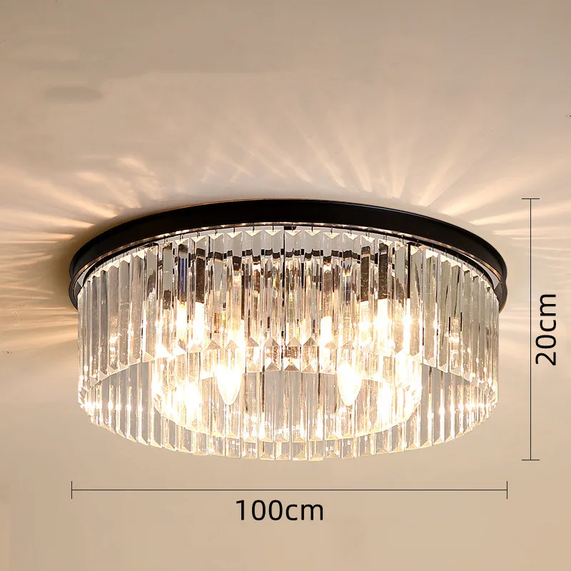 plafonnier en cristal de luxe métal minimaliste pour intérieur - Image 11