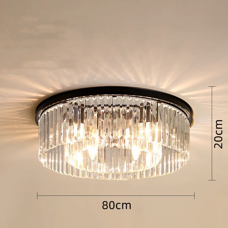 plafonnier en cristal de luxe métal minimaliste pour intérieur - Image 12