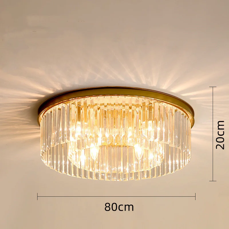 plafonnier en cristal de luxe métal minimaliste pour intérieur - Image 13
