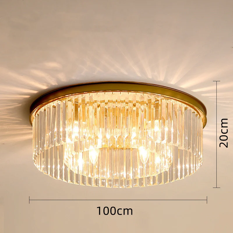 plafonnier en cristal de luxe métal minimaliste pour intérieur - Image 14