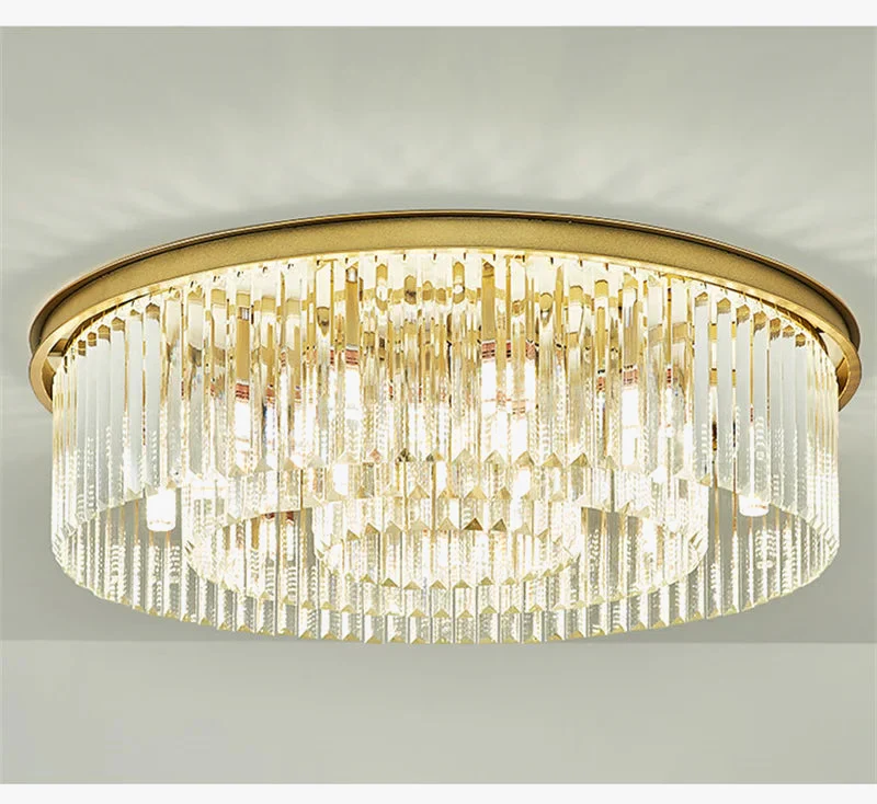 plafonnier en cristal de luxe métal minimaliste pour intérieur - Image 4
