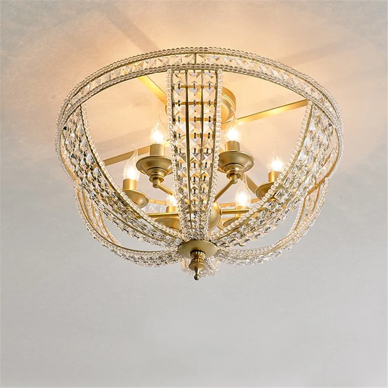 plafonnier en cristal de luxe style loft américain décoratif pour intérieur - Image 6