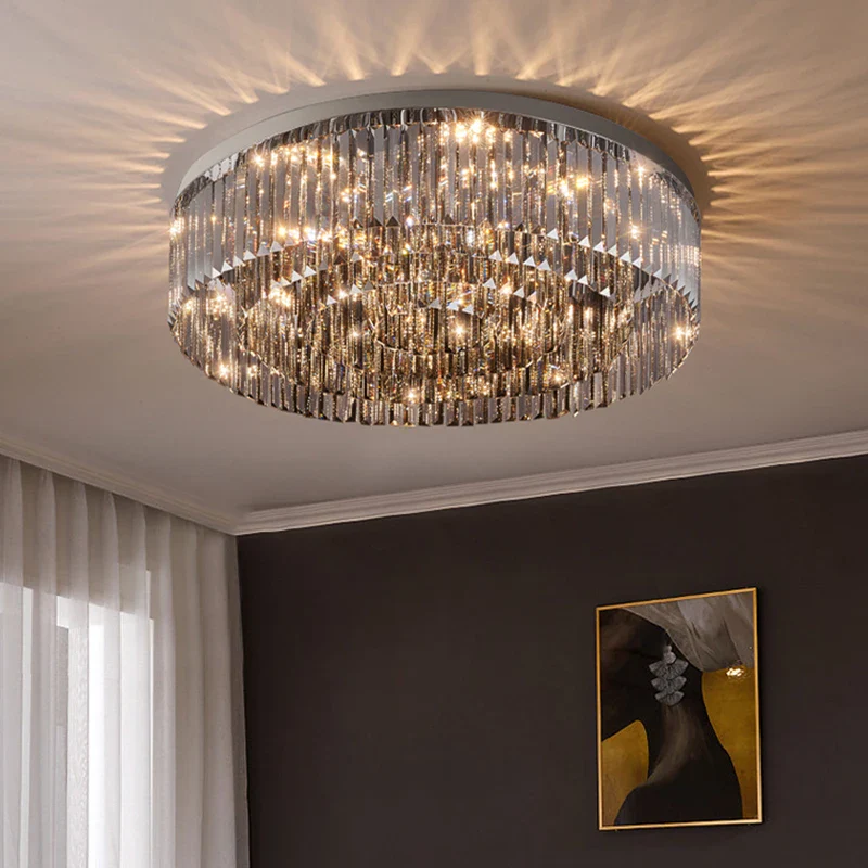 plafonnier en cristal design haut de gamme pour intérieur élégant - Image 2
