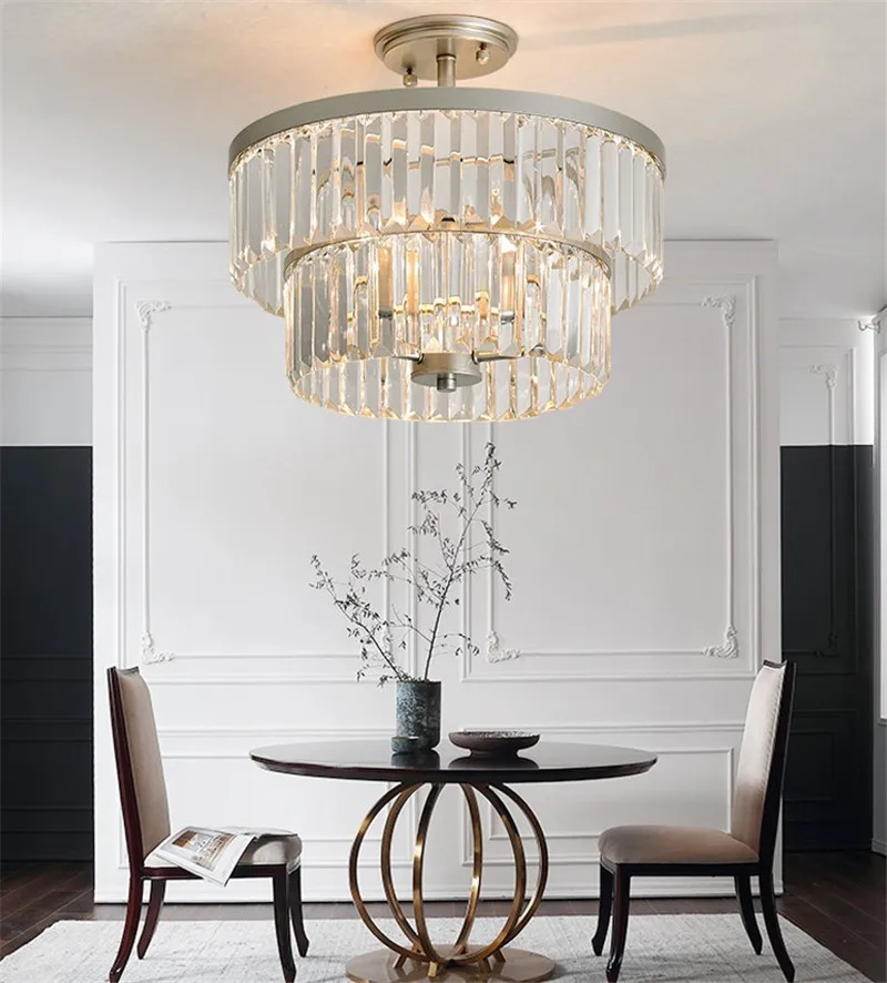 plafonnier en cristal luxe moderne minimaliste créatif design élégant - Image 3