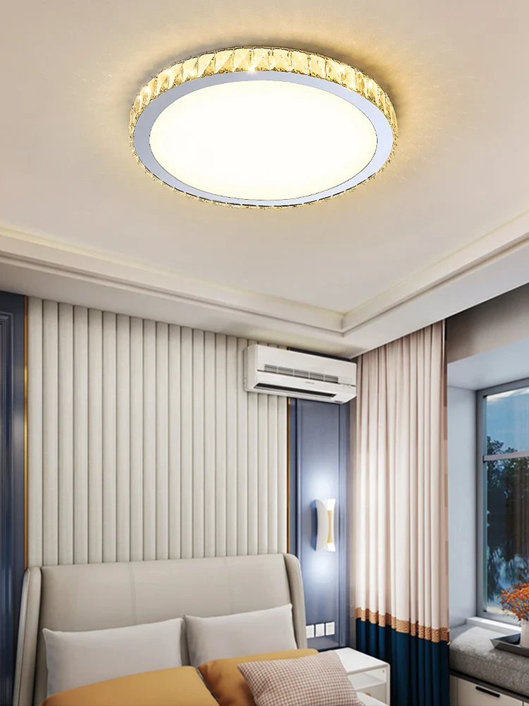 plafonnier en cristal moderne luxe éclairage rond pour intérieur - Image 4