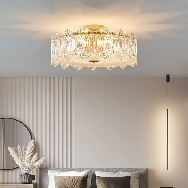 plafonnier en cristal moderne pour éclairage intérieur élégant - Image 2