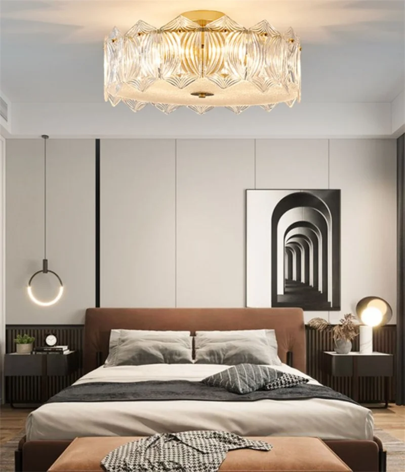 plafonnier en cristal moderne pour éclairage intérieur élégant - Image 4