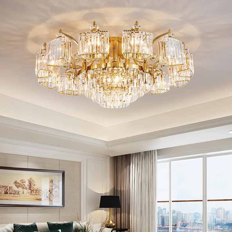 plafonnier en cristal nordique pour éclairage moderne élégant - Image 2