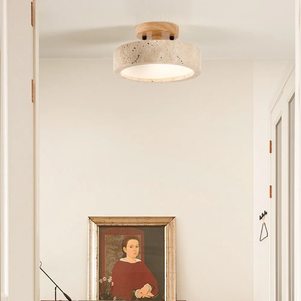 plafonnier en marbre wabi sabi pour décoration intérieure et extérieure - Image 3