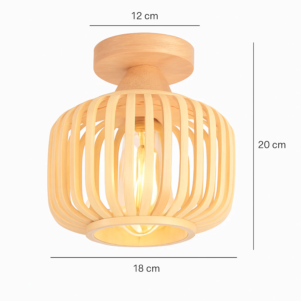 plafonnier en rotin et osier pour une décoration naturelle - Image 8