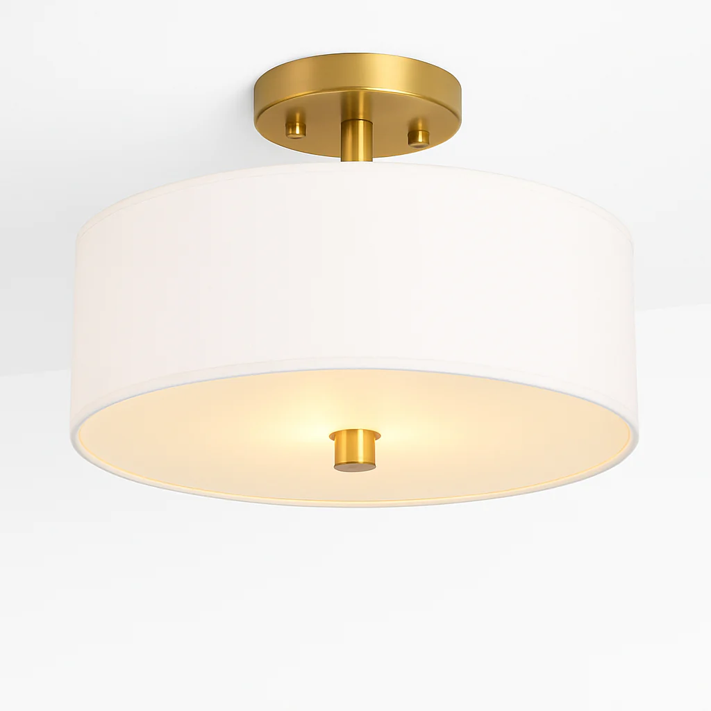 plafonnier en tissu américain design simple pour intérieur