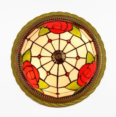 plafonnier en vitrail style méditerranéen pour extérieur et intérieur - Image 9