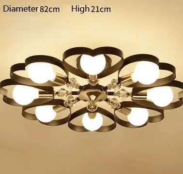 plafonnier fantaisie en fer cristaux en forme de cœur pour événements - Image 8