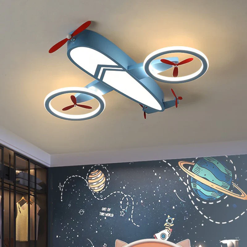 plafonnier hélicoptère pour chambre d'enfant moderne et chaleureuse - Image 4