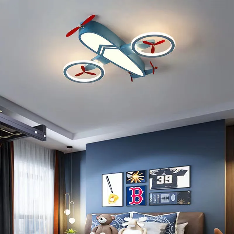 plafonnier hélicoptère pour chambre d'enfant moderne et chaleureuse - Image 5