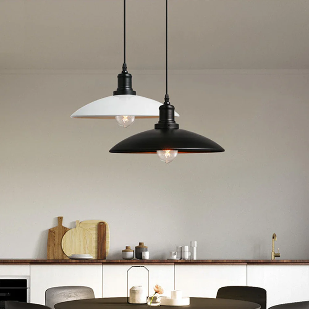 plafonnier industriel suspendu en métal vintage pour un style loft - Image 3