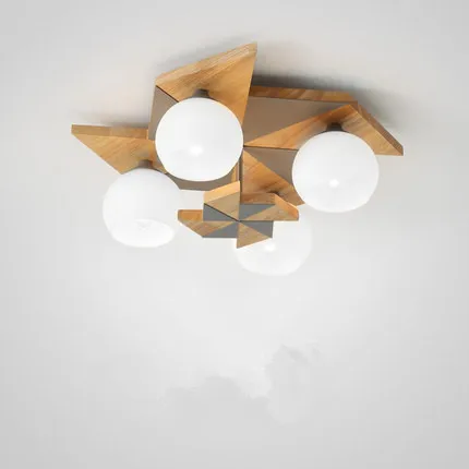 plafonnier japonais makaron en bois pour enfants moderne - Image 9