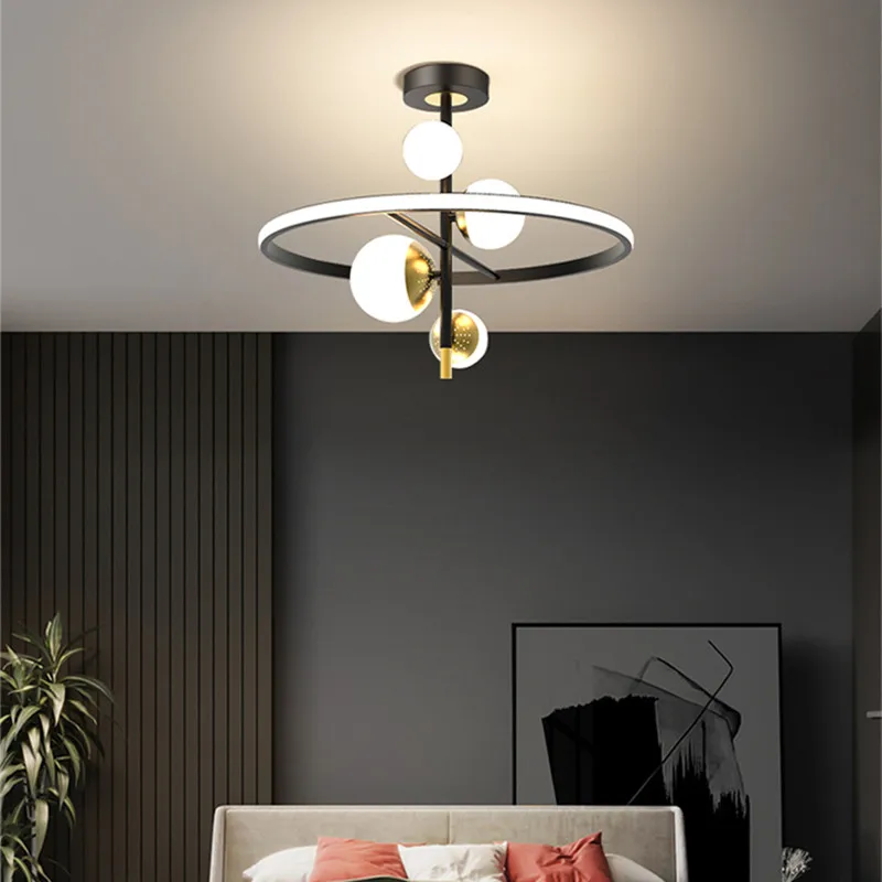 plafonnier led à anneau pour décoration intérieure moderne - Image 5