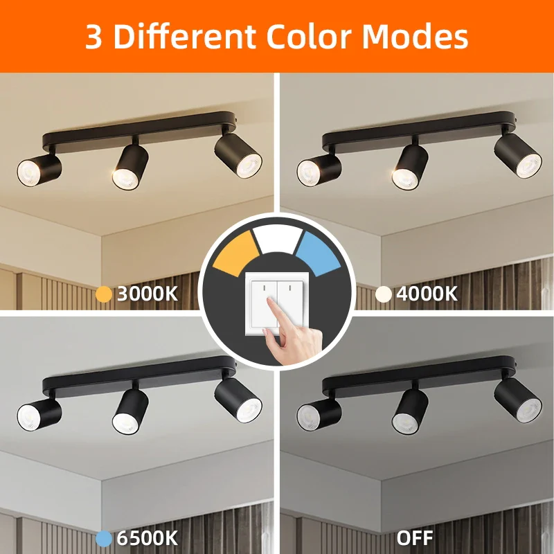 plafonnier led à projecteur pour décoration intérieure moderne - Image 5