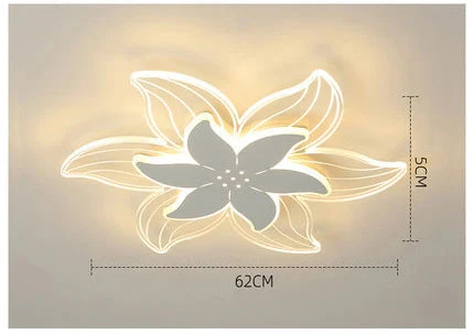 plafonnier led art déco fleuri pour bureau et étude - Image 7