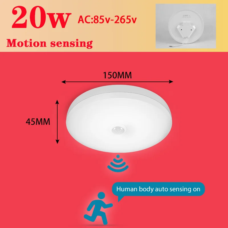 plafonnier led avec détecteur de mouvement pour intérieur - Image 11