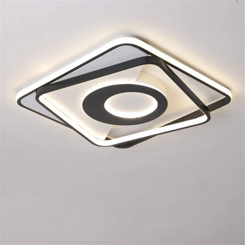 plafonnier led carré moderne à intensité variable pour intérieur maison - Image 3