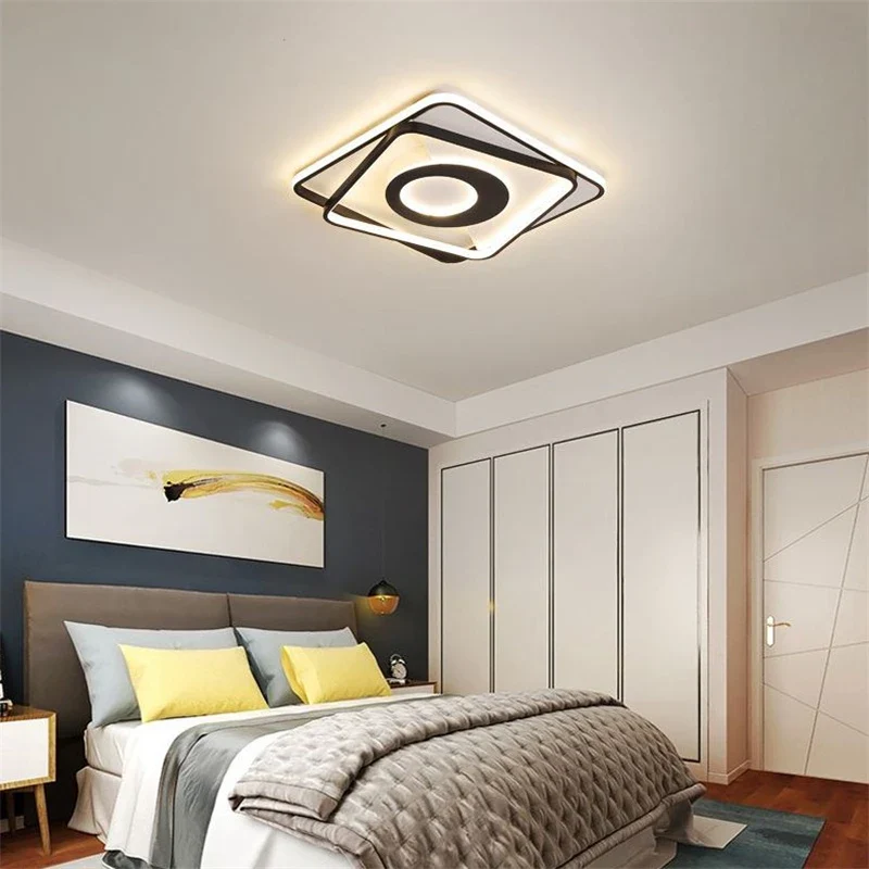plafonnier led carré moderne à intensité variable pour intérieur maison - Image 5