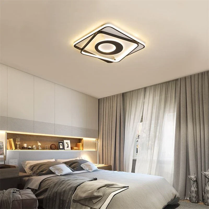 plafonnier led carré moderne à intensité variable pour intérieur maison - Image 6