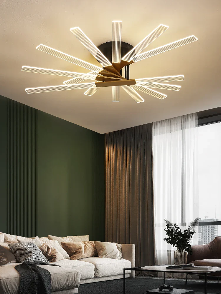 plafonnier led design en acrylique pour intérieur élégant - Image 3