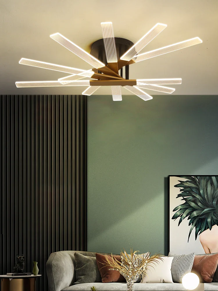 plafonnier led design en acrylique pour intérieur élégant - Image 4