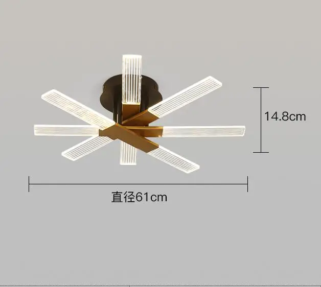 plafonnier led design en acrylique pour intérieur élégant - Image 9