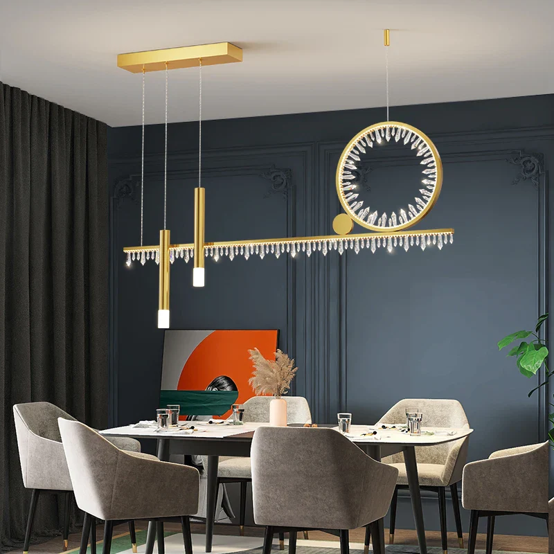 plafonnier led en cristal au design nordique moderne et luxueux - Image 3